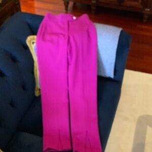 Veronica Beard Fuchsia Wide Leg Pants